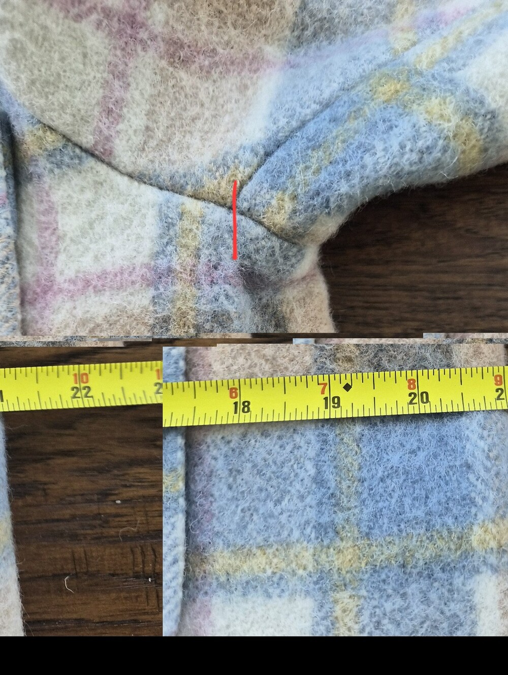 *NWT* [Sezane] Armand Coat In Pastel Tartan, 100% Wool, Size 38/6 - Picture 9 of 12